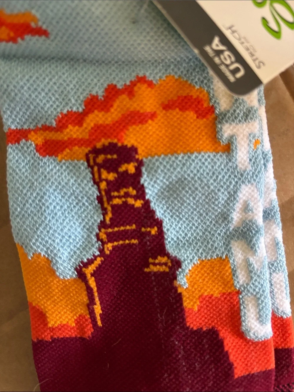 BUNDLE $3/$15  Sock Guy West Texas A & M  University Maroon Novelty Crew  nwt